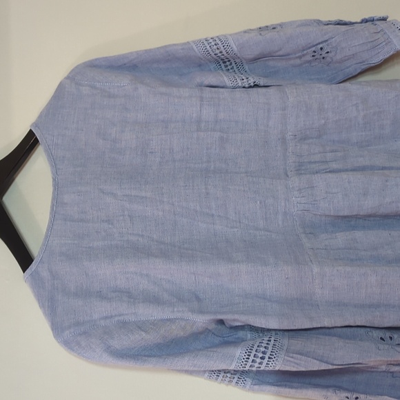 NWT Tommy Bahama St. Lucia Linen-Blend Split Neck Dress - Picture 15 of 16